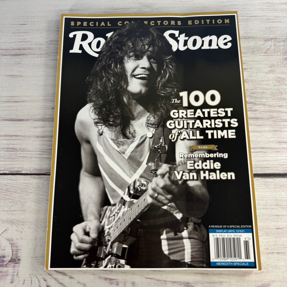 Rolling Stone Magazine Special Edition Black 100 Greatest Guitarists Van Halen
